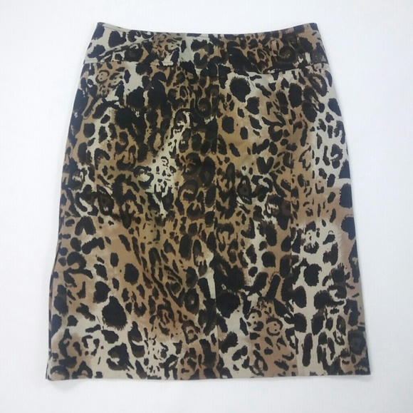Cato Animal Print Pencil Skirt Sz 10 - Picture 1 of 5